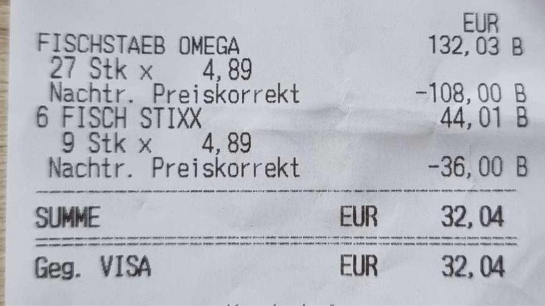 I clienti Rewe documentano le loro transazioni con una ricevuta