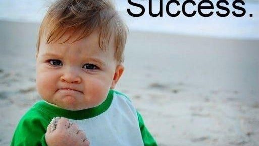 Il successo non è fortuna, è innato.  (foto: Conosci il tuo meme)