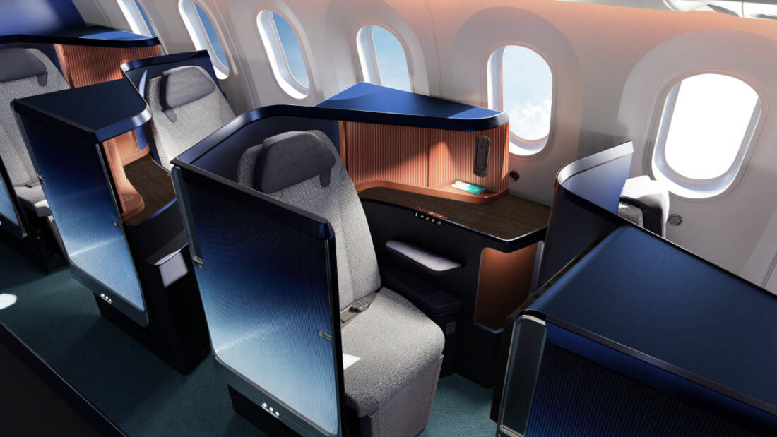 Nuovo lotto di 787 classe business