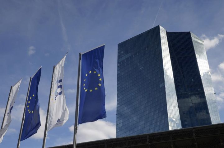 La Banca Centrale Europea lascia invariato il tasso di interesse di riferimento al 4,5%.