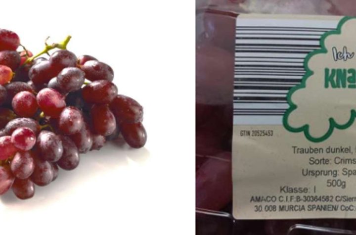 Richiamo dell’uva Lidl: il produttore ritira il frutto dalla circolazione