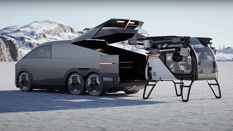 Apri il coperchio, tira fuori l'elicottero.