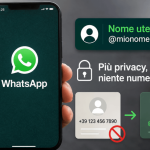 WhatsApp introduce i nomi utente: più privacy per chi non vuole condividere il numero di telefono